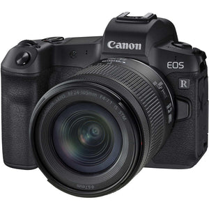 Canon EOS R Mirrorless Camera W/ 24-105mm Lens + 64GB Card + Bag + More - Reconditioned Canon