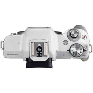 Canon EOS M50 Mark II Mirrorless Camera W/ 15-45mm Lens + 64GB Card Monitor Bundle Canon