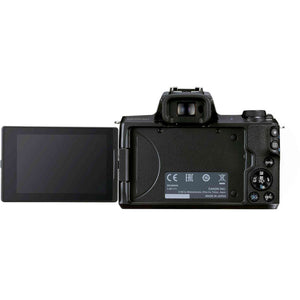 Canon EOS M50 Mark II Mirrorless Camera W/ 15-45mm Lens + 64GB Card + More - Reconditioned