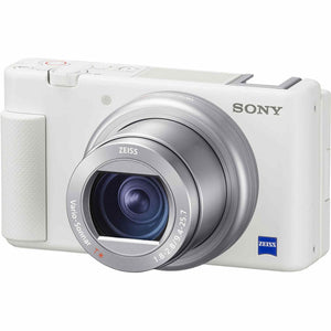 Sony ZV-1 Digital Camera White + 64GB Card + Case + Tripod + Cleaning Kit Sony