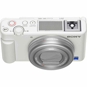 Sony ZV-1 Digital Camera White + 64GB Card + Case + Tripod + Cleaning Kit Sony