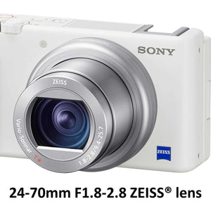 Sony ZV-1 Digital Camera White + 64GB Card + Case + Tripod + Cleaning Kit Sony