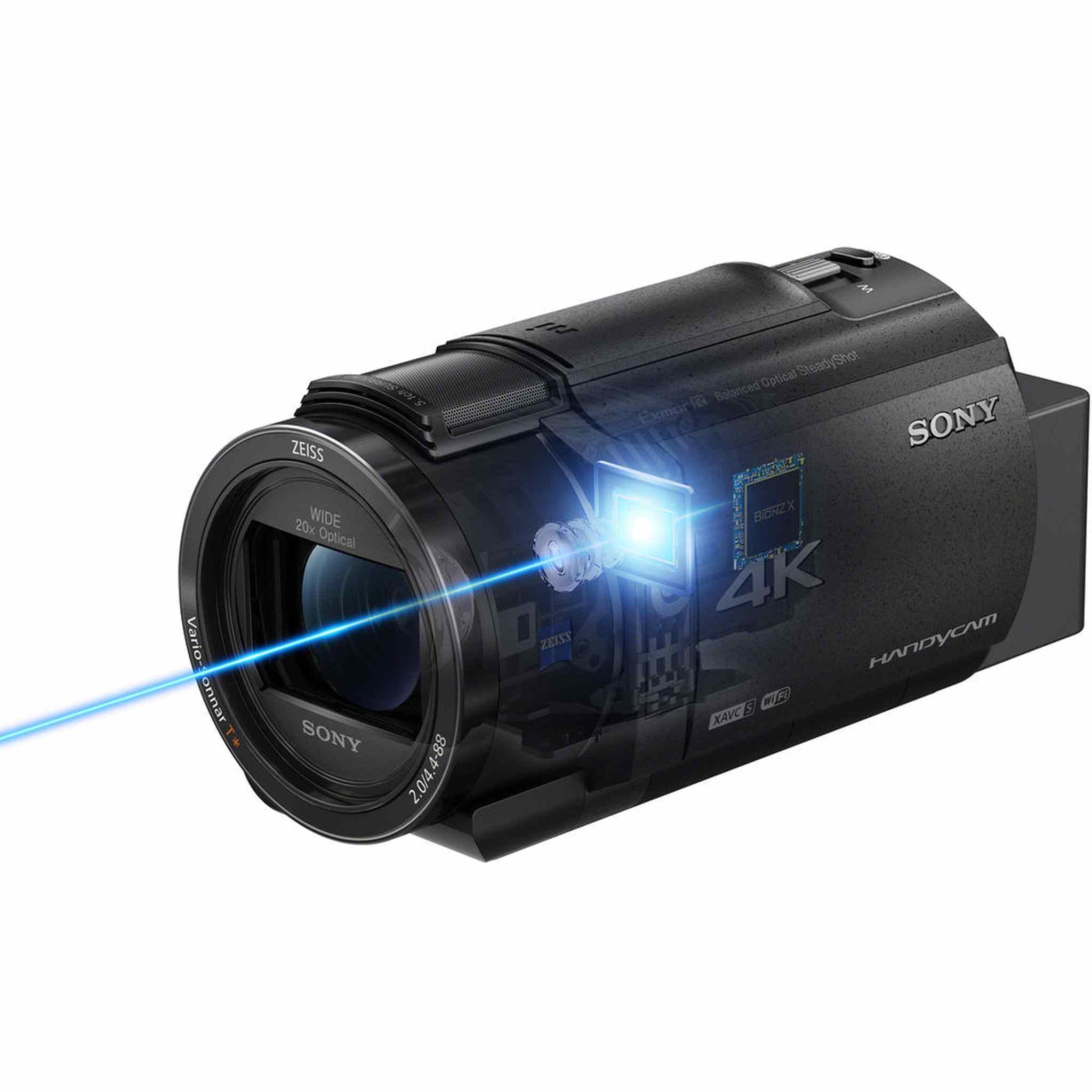 Sony FDR-AX43 UHD 4K Handycam Camcorder + 4K Monitor + 2 x 64GB Cards + More