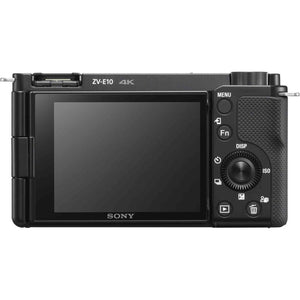 Sony ZV-E10 Mirrorless Camera w/ 16-50mm Lens Black + Extra Battery + Software Sony