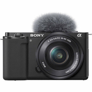 Sony ZV-E10 Mirrorless Camera w/ 16-50mm Lens Black + Extra Battery + Software Sony