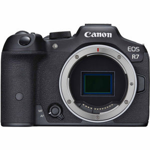 Canon EOS R7 Mirrorless Camera + 4K Monitor + Mic + 64GB TOUGH Card + Bag + More Canon