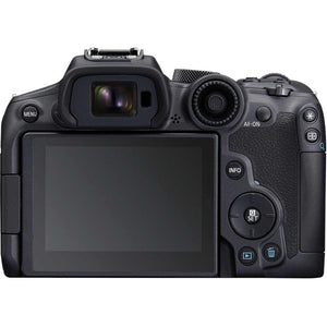 Canon EOS R7 Mirrorless Camera + 4K Monitor + Mic + 64GB TOUGH Card + Bag + More Canon