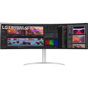 LG 49WQ95C-W UltraWide 49 Inch Curved Gaming Monitor 144hz 5120x1440 Bundle LG