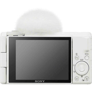Sony ZV-1F Vlogging Camera White ZV1F/W + Filter Kit + 64GB Card + Card Reader Sony