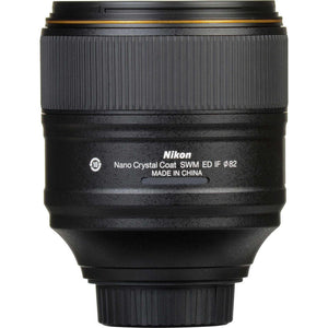 Nikon AF-S NIKKOR 105mm f/1.4E ED Lens 20064 + 64GB Memory Card + Filter Kit - Bundle Nikon