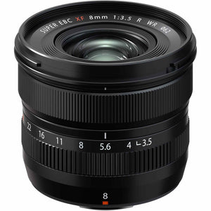 Fujifilm XF 8mm f/3.5 R WR Ultra-Wide Angle Lens + 64GB SD Card Bundle Fujifilm