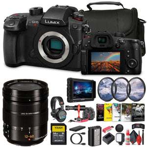 Panasonic Lumix GH5 II Mirrorless Camera DC-GH5M2BODY Bundle With Extra 12-60mm Lens