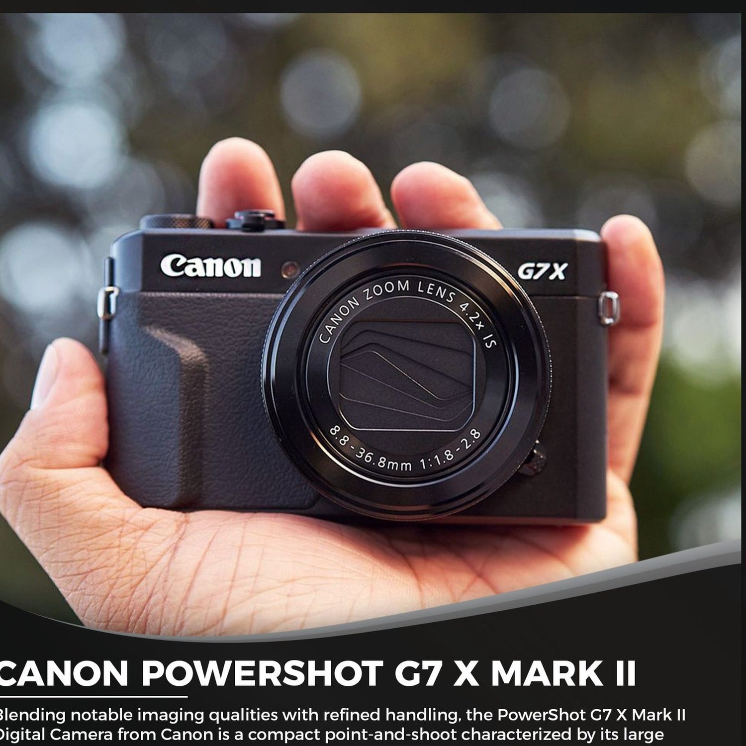 Canon PowerShot G7 X Mark II Digital Camera (Intl Model) with (2)128GB SD Cards