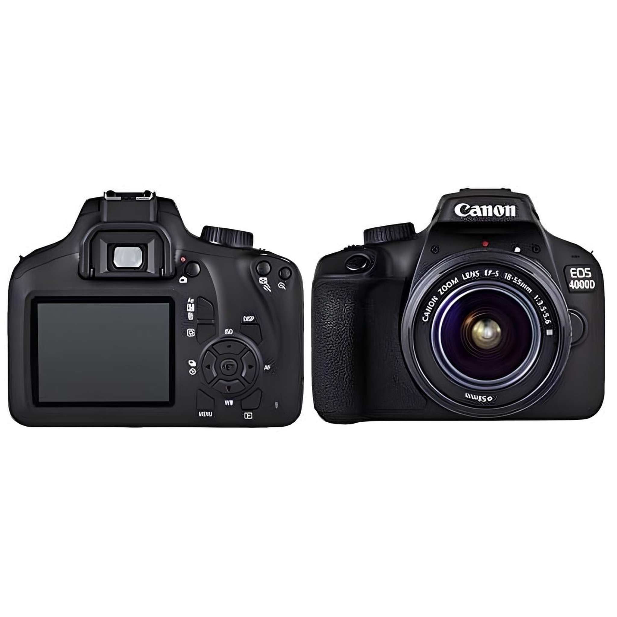 Canon EOS 4000D / Rebel T100 DSLR Camera with 18-55mm Lens 58mm Filters International Bundle Canon