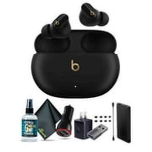 Beats by Dr. Dre Studio Buds+ Noise Canceling True Wireless In-Ear Headphones Black and Gold Bundle with Accessories Beats