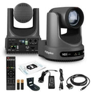 PTZOptics Move 4K PTZ Camera with 20x Zoom Gray PT20X-4K-GY-G3 + Wall Mount PTZOptics