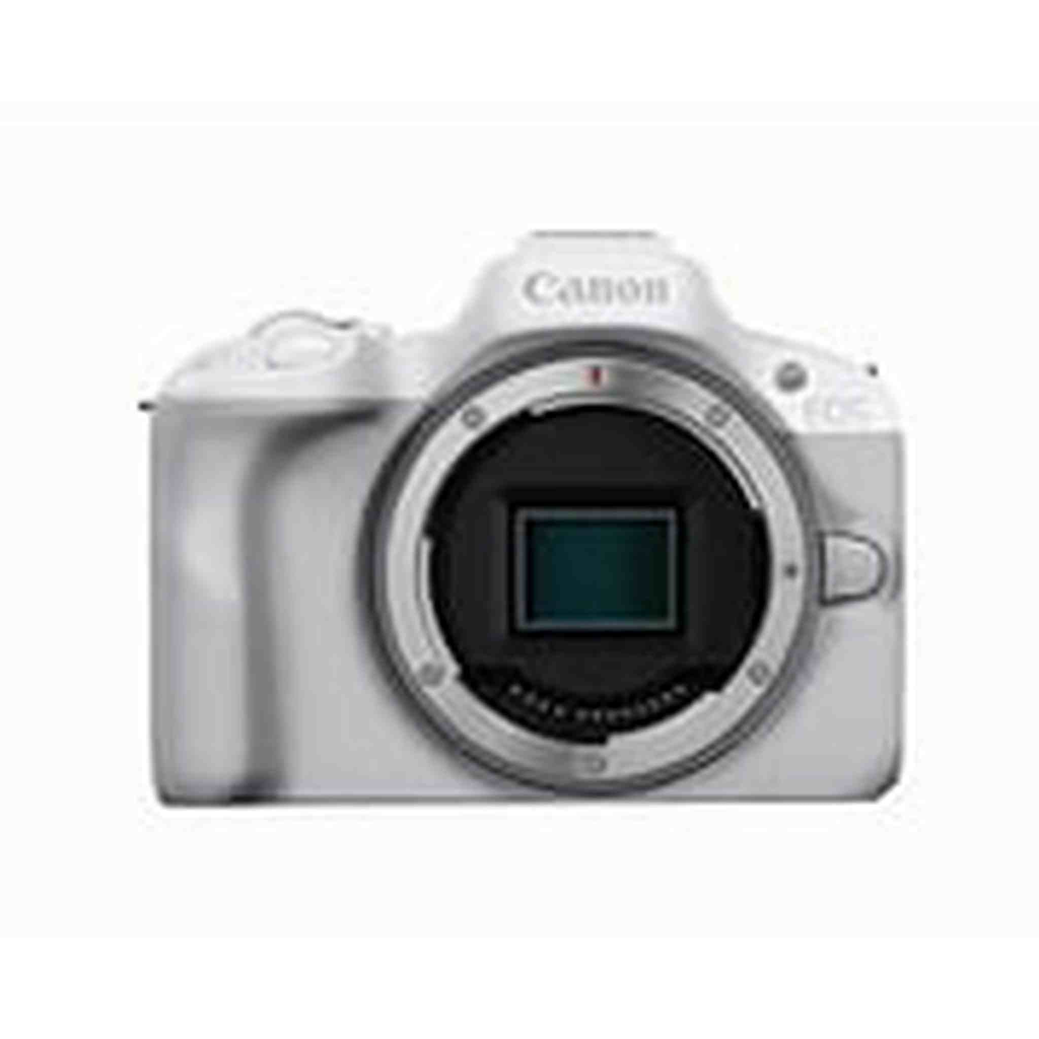 Canon EOS R50 Mirrorless Vlogging Camera Body Only/White , RF Mount, 24.2 MP, 4K Video, DIGIC X Image Processor, Subject Detection & Tracking, Compact, Smartphone Connection, Content Creator Canon