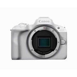 Canon EOS R50 Mirrorless Vlogging Camera Body Only/White , RF Mount, 24.2 MP, 4K Video, DIGIC X Image Processor, Subject Detection & Tracking, Compact, Smartphone Connection, Content Creator Canon