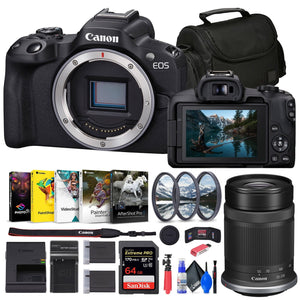 Canon EOS R50 Mirrorless Camera + 64GB Card + Bag + Charger + Battery + More Canon