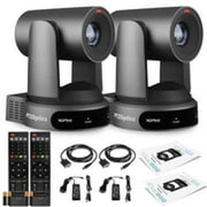 2 x PTZOptics Move 4K PTZ Camera with 30x Zoom Gray PT30X-4K-GY-G3 PTZOptics