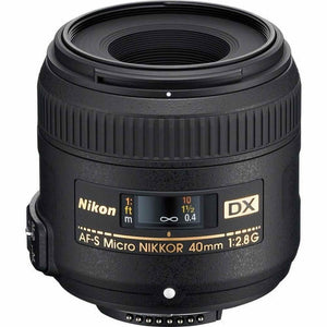 Nikon AF-S DX Micro-NIKKOR 40mm f/2.8G Close-up Lens for Nikon DSLR Cameras Renewed - Reconditioned Nikon