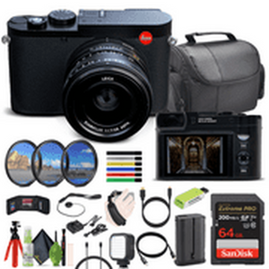 Leica Q3 Compact Digital Camera, 60MP Full-Frame BSI CMOS Sensor Bundle Leica