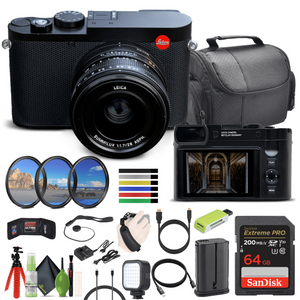 Leica Q3 Compact Digital Camera, 60MP Full-Frame BSI CMOS Sensor Bundle Leica