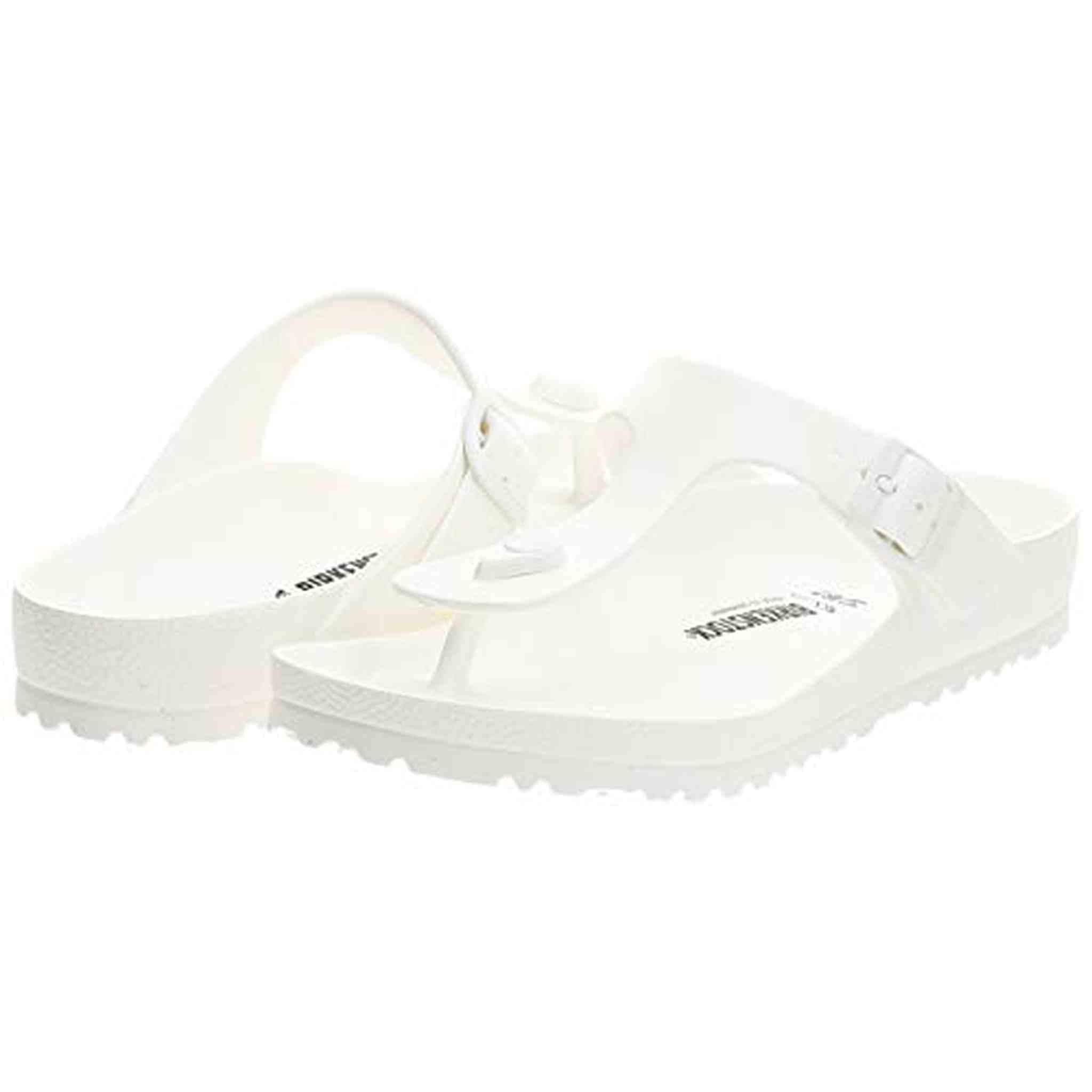 BIRKENSTOCK Unisex Gizeh Essentials EVA Sandals, White, 39 R EU, 8-8.5 Women/6-6.5 Men M US