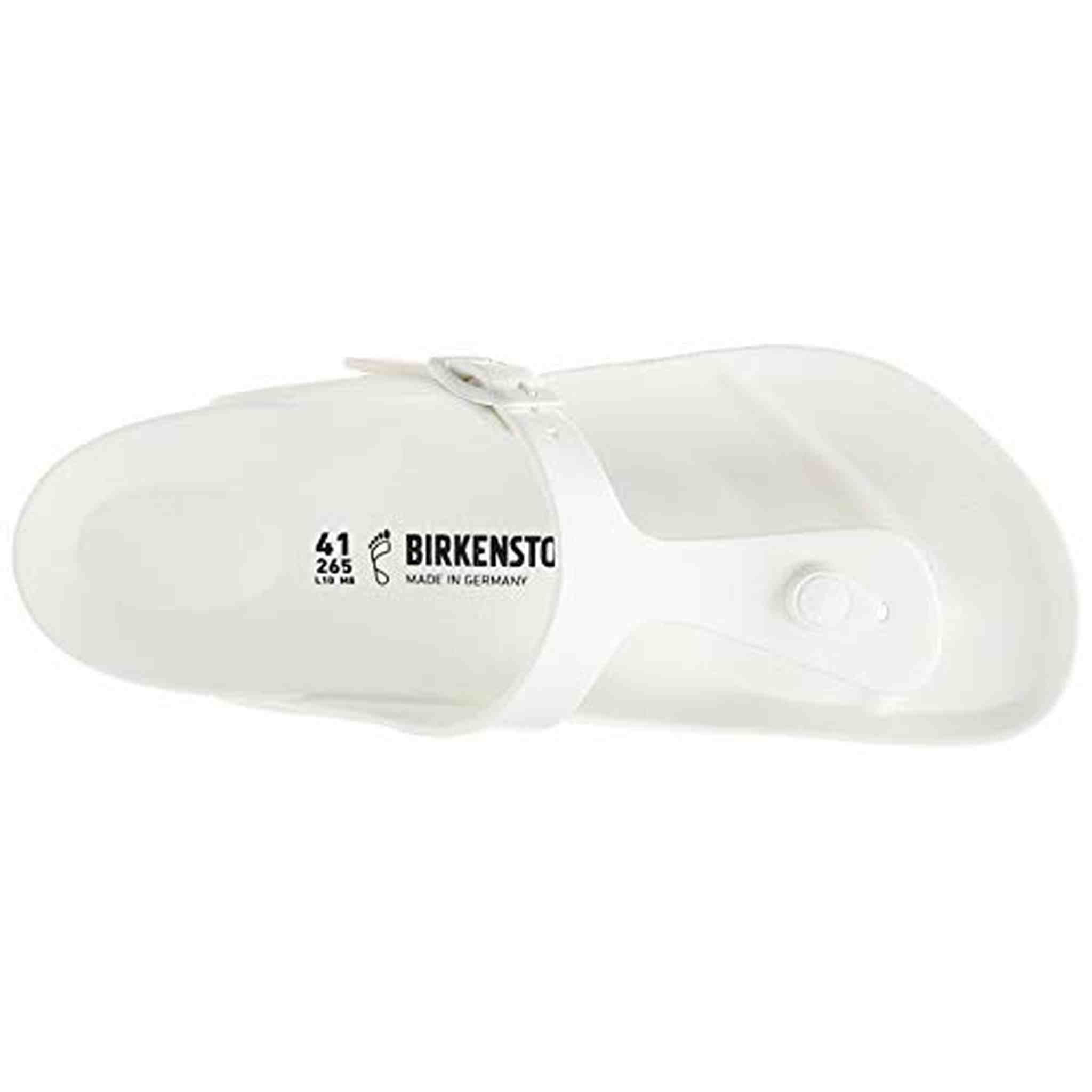 BIRKENSTOCK Unisex Gizeh Essentials EVA Sandals, White, 39 R EU, 8-8.5 Women/6-6.5 Men M US