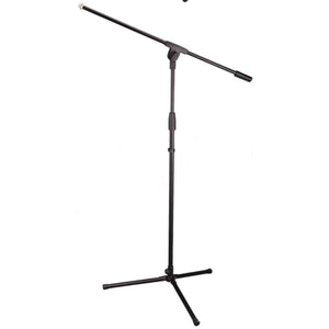 Xpix Tripod Boom Microphone Adjustable Floor Stand - Black XPIX