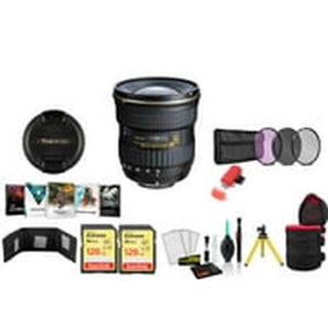 Tokina 12-28mm f/4.0 AT-X Pro APS-C Lens for Canon - Kit with 2x 128GB Memory Cards Tokina