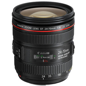 Canon EF 24-70mm USM Lens Intl Model Includes Filters, Tripod, Bag, and More