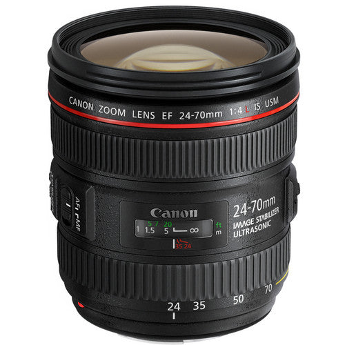 Canon EF 24-70mm USM Lens Intl Model Includes Filters, Tripod, Bag, and More
