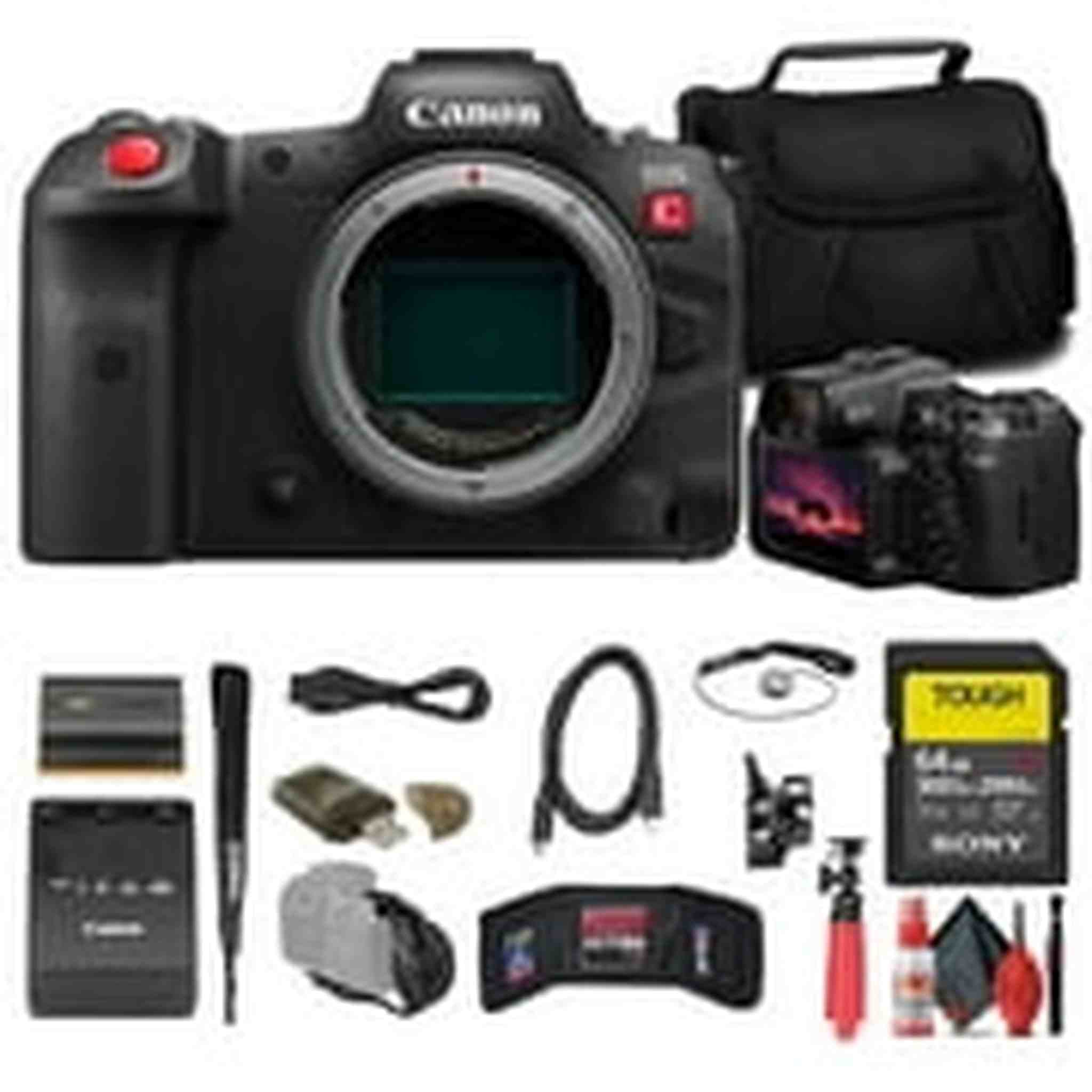 Canon EOS R5 C Mirrorless Cinema Camera + 64GB Card + Bag + More Canon