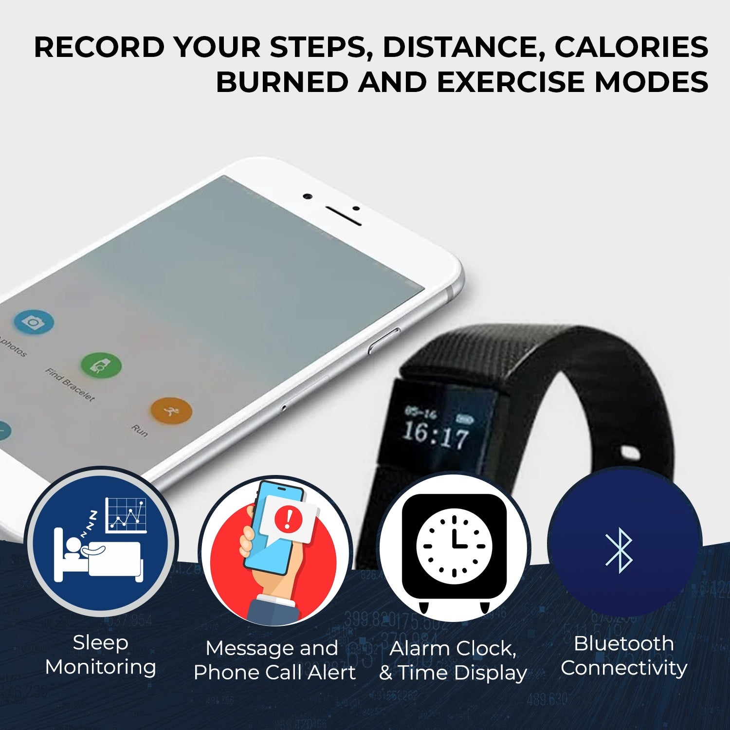 CTTEK Sports Fitness Activity Tracker (Black)