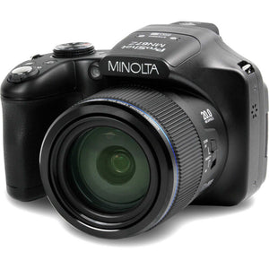 Minolta Pro Shot 20 MP HD Digital Camera with 67X Zoom, 1080P HD Video Bundle - Minolta