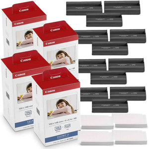 Canon KP-108IN Color Ink and Paper Set Includes Total of 432 Sheets and 12 Ink Cartridges and Fibertique Cleaning Cloth Canon