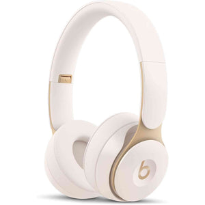 Beats Solo Pro Wireless Noise Cancelling On-Ear Headphones Ivory Bundle Beats