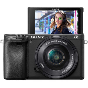 Sony a6400 Mirrorless Camera with 16-50mm Lens with Real-Time Eye Auto Focus - Bundle - Reconditioned Sony