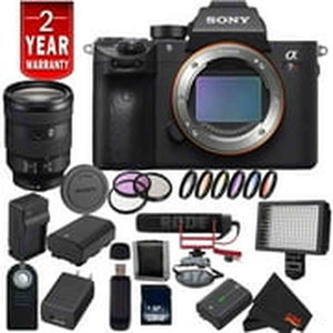Sony Alpha a7R III ILCE7RM3/B A7RM3 Mirrorless Digital Camera International Model + Sony 24-105mm Lens Video Bundle Sony