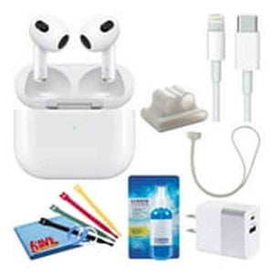 Apple AirPods with Lightning Charging 3rd Gen with Cable Ties + 2-Chargers Apple