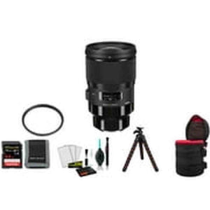 Sigma 28mm f/1.4 DG HSM Art Lens Sony E with 64GB Memory Card and UV Filter SIGMA