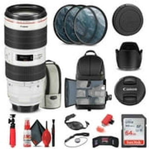 Canon EF 70-200mm f/2.8L IS III USM Lens 3044C002 + Filter + BackPack + More
