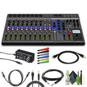 Zoom LiveTrak L-12 - 12-Channel Digital Mixer & Multitrack Recorder Bundle Zoom