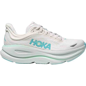 Hoka Women's Bondi 9 Sneaker, Frost/Cielo Blue, 8