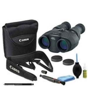 Canon 10x30 is II Image Stabilized Binocular Starters Bundle - Refurbished Canon