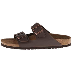 Birkenstock Women's Arizona Birko-Flo Dark Brown Birko-flor Sandals - 42 R EU US Men EU's 9-9.5, US Women EU's 11-11.5 Birkenstock