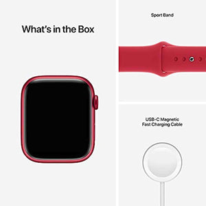 Apple Watch Series 7 GPS + Cellular 45mm Red Aluminum Case with Red Sport Band - Used Apple
