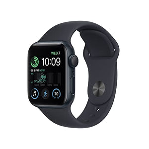 Apple Watch SE 2nd Gen GPS + Cellular 40mm Smart Watch w/Midnight Aluminum Case & Midnight Sport Band - M/L. - Used Apple