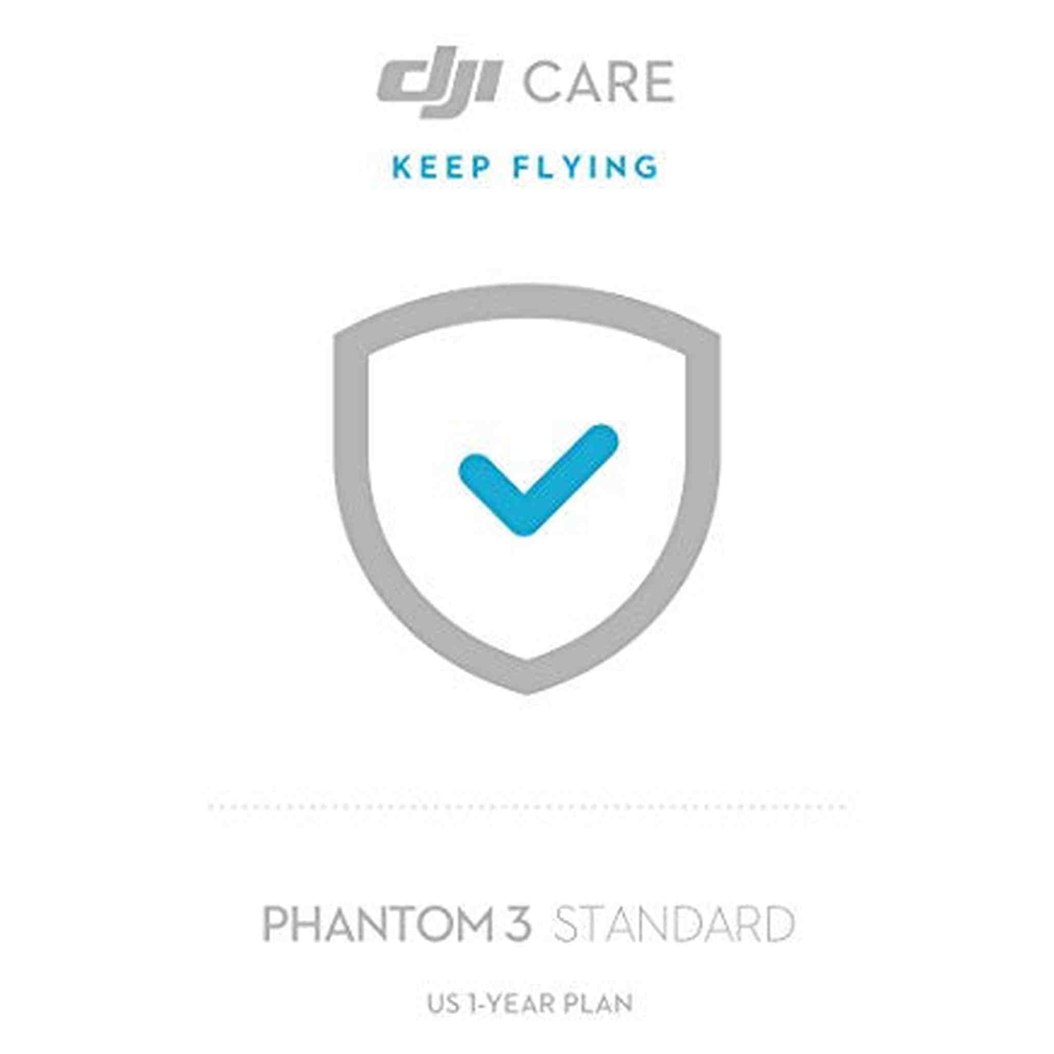 DJI CP.QT.000194 Phantom 3 Standard DJI Care, 1 Year Version White/Blue